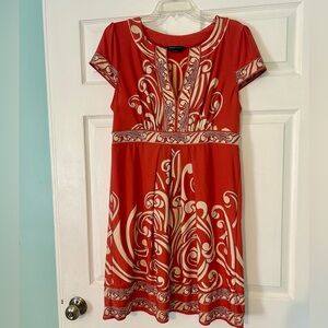 BCBGMaxAzria Vibrant Coral dress